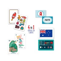 Clementoni 4 in 1 Giochi di Carte