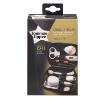Tommee Tippee Kit Igiene Neonato Closer To Nature con Spazzola, Pettine, Spazzolino Denti, Forbicine, Termometro e Limette