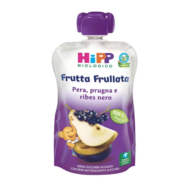 Frutta frullata Bio Pera Prugna e Ribes 90 gr