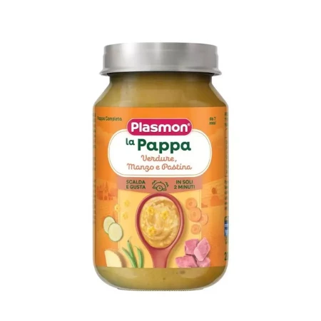 Plasmon La Pappa Verdure, Manzo e Pastina 200gr