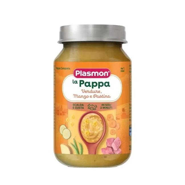 Plasmon La Pappa Verdure, Manzo e Pastina 200gr