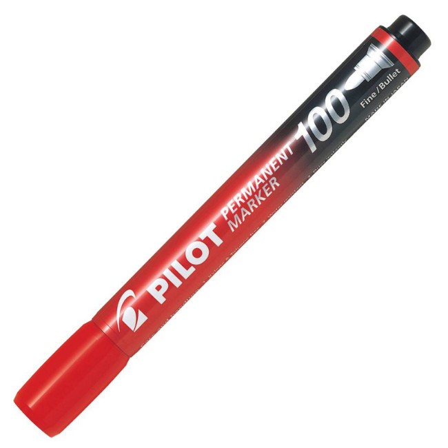 Pilot Pennarello Indelebile Marker 100 Rosso