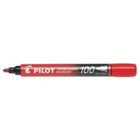 Pilot Pennarello Indelebile Marker 100 Rosso