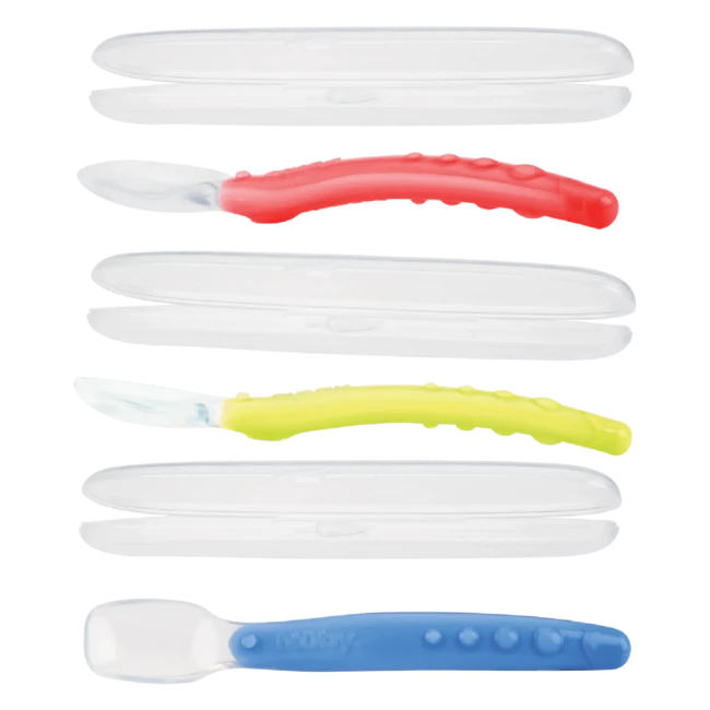Cucchiaino in Silicone con Custodia 
