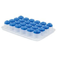 Emsa Contenitore per 24 Cubetti di Ghiaccio con Fondo in Silicone 