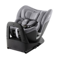 Britax Roemer Seggiolino Auto Swivel con Base Isofix Girevole i-Size per Bambini fino a 7 anni 40-125 cm - Frost Grey