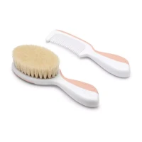 Nuvita Kit Spazzola e Pettine Neonato e Crosta Lattea - Rosa