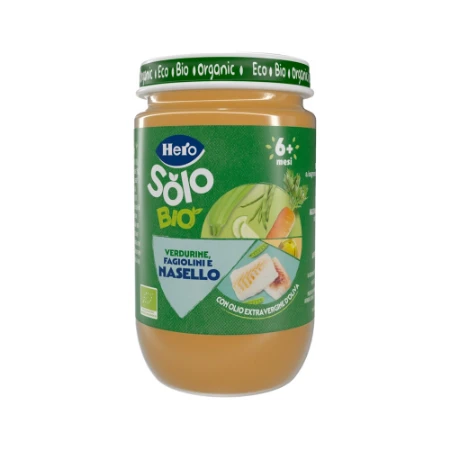 Hero Omogeneizzato Verdure Piselli e Nasello 190gr