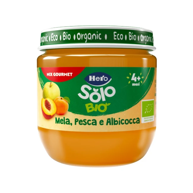 Hero Solo Omogeneizzato Mela Pesca Albicocca 120gr