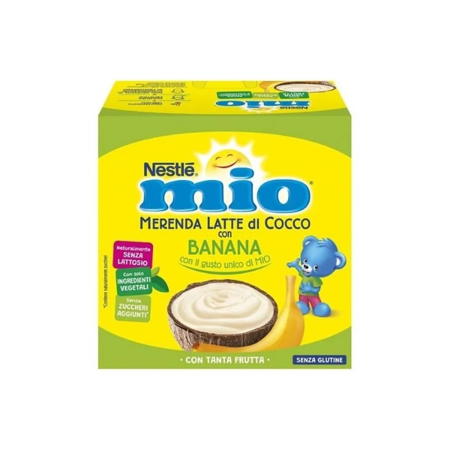 Nestlé Merenda Latte di Cocco alla Banana 4 x 90gr