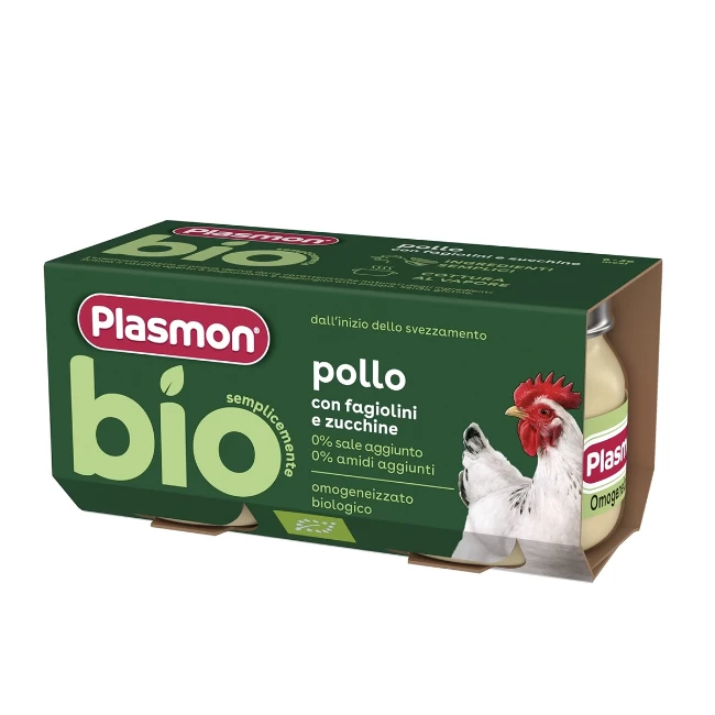Plasmon Omogeneizzato Biologico Pollo 2 x 80gr