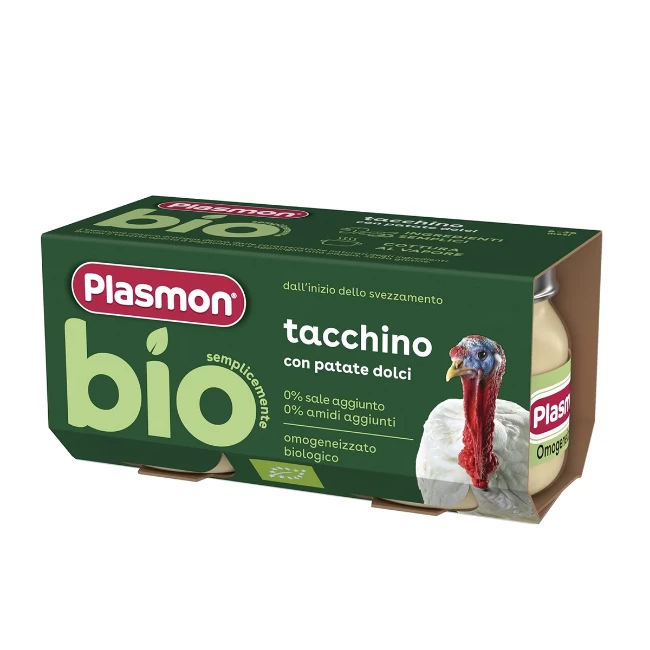 Plasmon Omogeneizzato Biologico Tacchino 2 x 80gr
