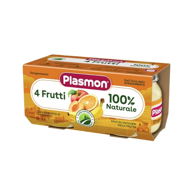 Plasmon Omogeneizzato 4 Frutti 2 x 80gr