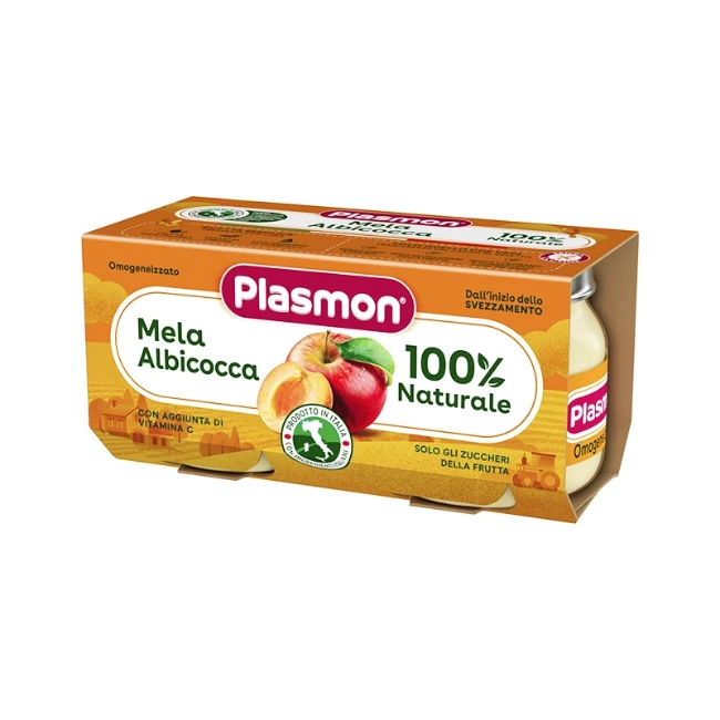 Plasmon Omogeneizzato Mela Albicocca 2 x 80gr