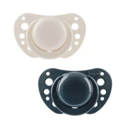 Chicco Ciuccio 6-16 mesi Air Physioforma Succhietto in Silicone - Blu