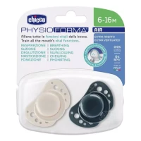 Chicco Ciuccio 6-16 mesi Air Physioforma Succhietto in Silicone - Blu