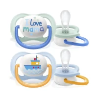 Philips Avent 2 pz Succhietti Ultra Air 0-6m Mama e Barca