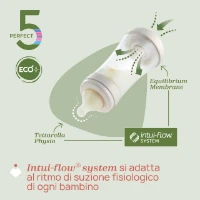 Biberon Chicco Perfect5 Anticolica 150ml - Flusso Lento, Con Ciuccio 0-2 Mesi