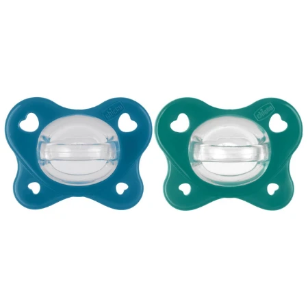 Chicco Succhietto Dual Soft 16-36m 2 pz Azzurro