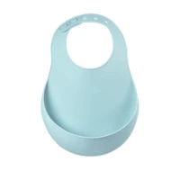 Béaba Bavaglino in Silicone Azzurro