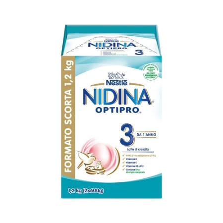 Nestlè Nidina Latte Crescita 3 Optipro in Polvere - 1200gr