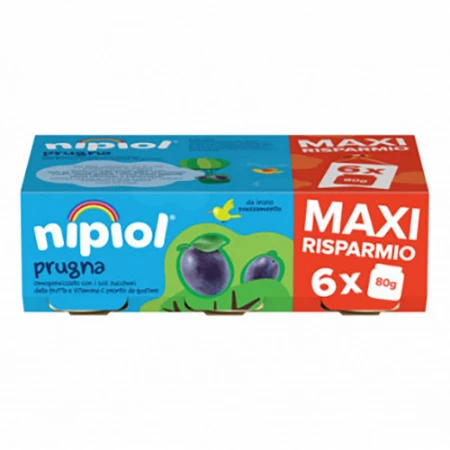 Nipiol Omogeneizzato Prugna 6x80g
