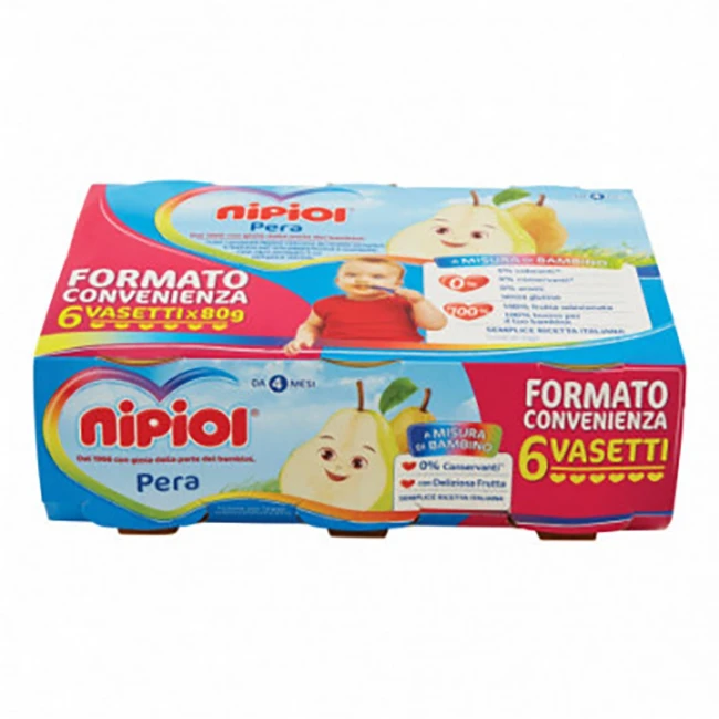 Nipiol Omogeneizzato Pera 6x80g