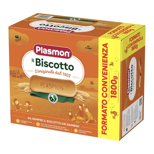 Biscotto Plasmon Classico 720 G - Per Svezzamento Da 6 Mesi Con Ferro E Vitamine