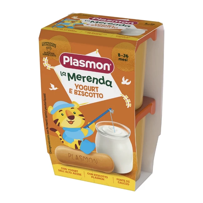 Plasmon Merenda Yogurt e Biscotto 2x120g 