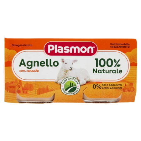 Plasmon Omogeneizzato Agnello 2x80g 