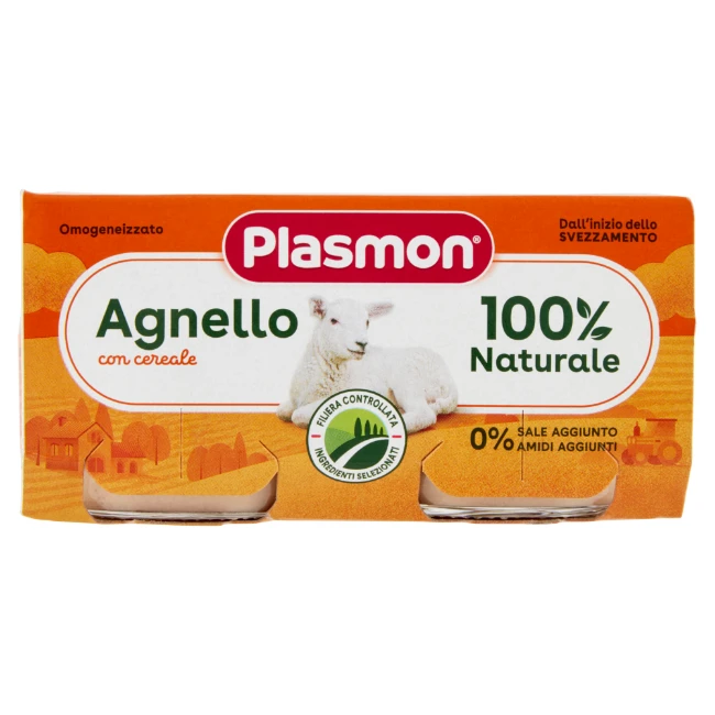 Plasmon Omogeneizzato Agnello 2x80g 