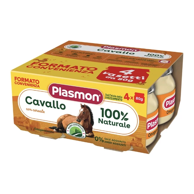 Plasmon Omogeneizzato Cavallo 4x80g