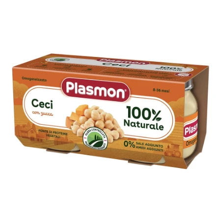 Plasmon Omogeneizzato Ceci e Zucca 2x80g