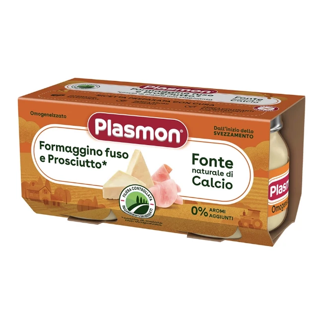 Plasmon Omogeneizzato Formaggino e Prosciutto 2x80g 