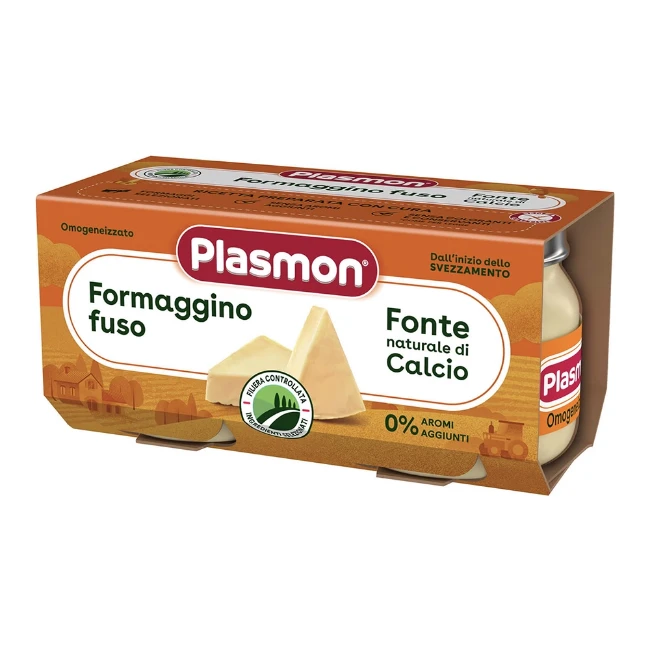 Plasmon Omogeneizzato Formaggino Fuso Classico 2x80g 