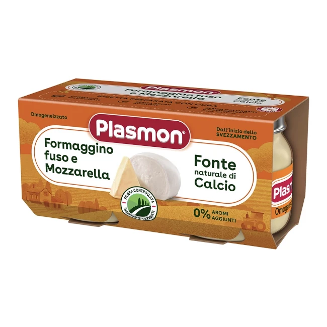 Plasmon Omogeneizzato Formaggio e Mozzarella 2x80g 