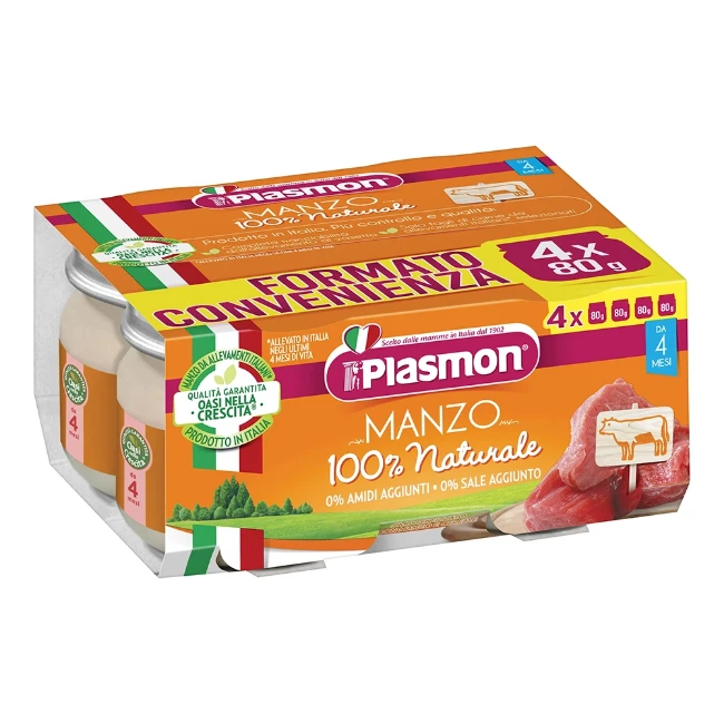 Plasmon Omogeneizzato Manzo 4x80g