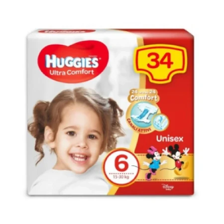 Immagine di Pannolini Ultra Comfort XL  34 pezzi - Taglia 6