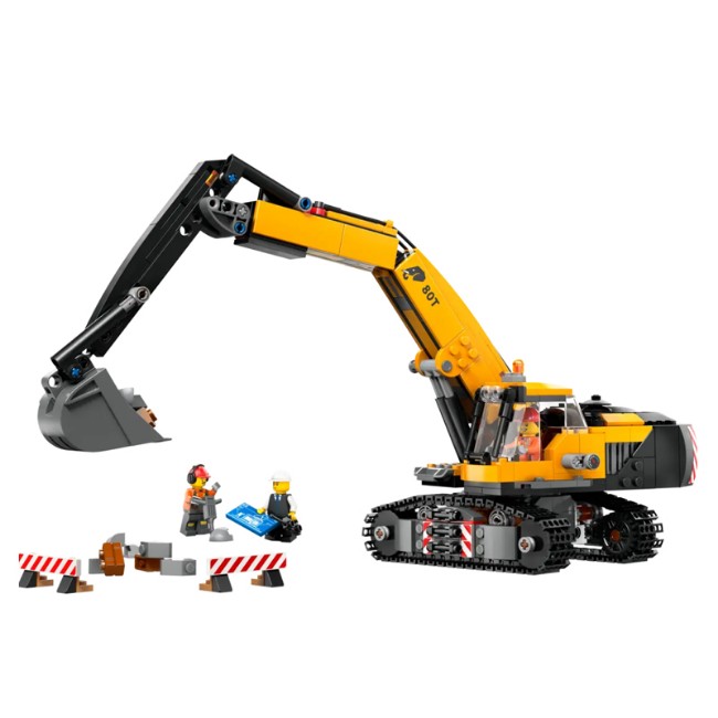 Paniate LEGO City Escavatore da Cantiere Giallo 60420