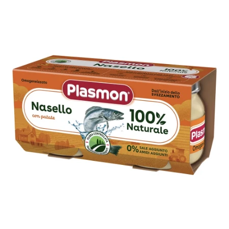 Plasmon Omogeneizzato Nasello e Patate 2x80g 