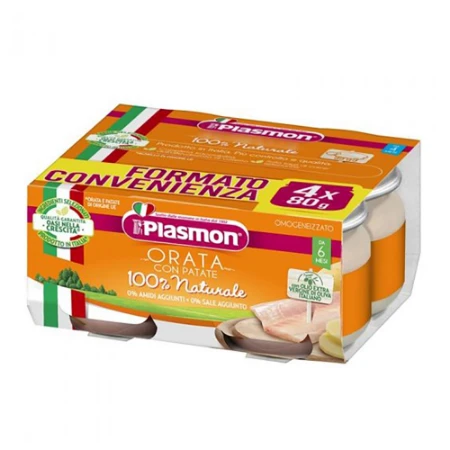 Plasmon Omogeneizzato Orata con Patate 4x80g 