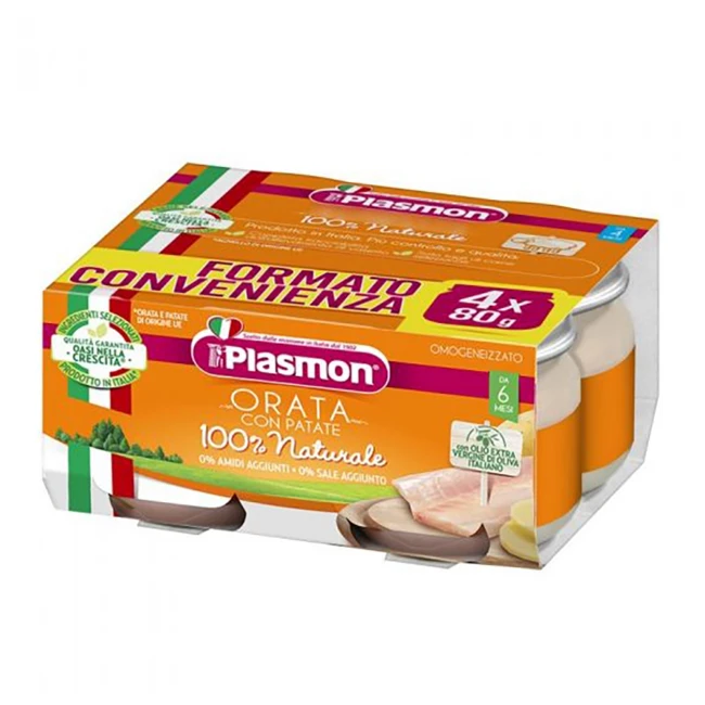 Plasmon Omogeneizzato Orata con Patate 4x80g 