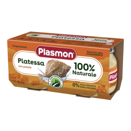 Plasmon Omogeneizzato Platessa con Patate 2x80g 