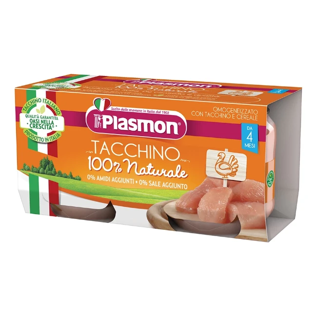 Plasmon Omogeneizzato Tacchino 2x80g 