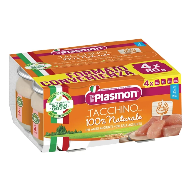 Plasmon Omogeneizzato Tacchino 4x80g