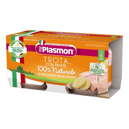 Plasmon Omogeneizzato Trota e Verdure 2x80g 