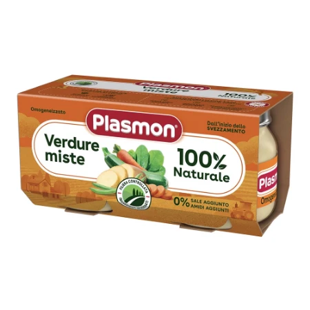 Plasmon Omogeneizzato Verdure Miste 2x80g 