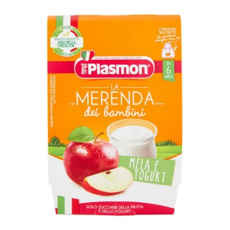 Plasmon Merenda Yogurt e Mela 2x120g 