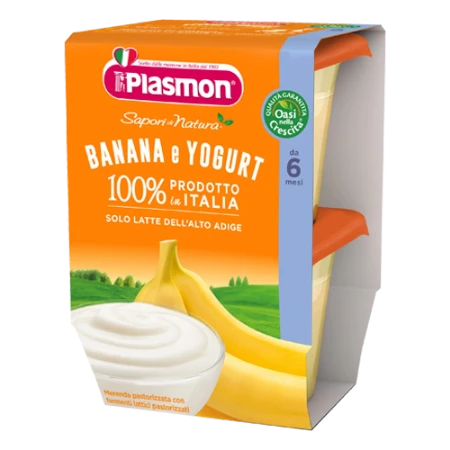 Plasmon Sapori di Natura Banana e Yogurt 2x120g 