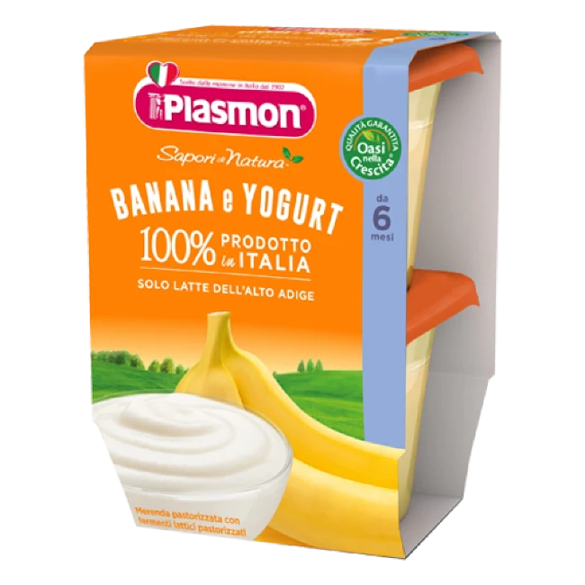 Plasmon Sapori di Natura Banana e Yogurt 2x120g 